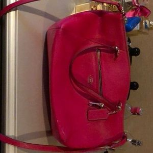 Coach pink red bag
